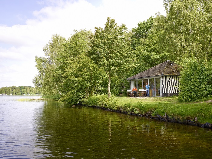 Vrijstaande bungalow op vakantiepark Beekse Bergen, visvakantie nederland